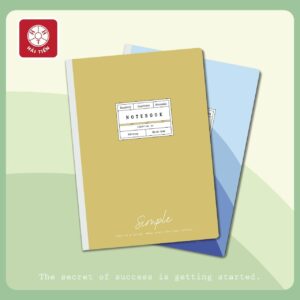 Sổ may gáy bìa bồi cao cấp Simple (LỐC 3 CUỐN)