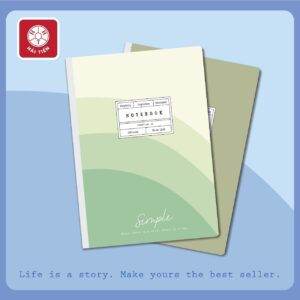 Alternative view of Sổ may gáy bìa bồi cao cấp Simple (LỐC 3 CUỐN)