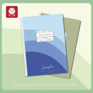 Sổ may gáy bìa bồi cao cấp Simple (LỐC 3 CUỐN)