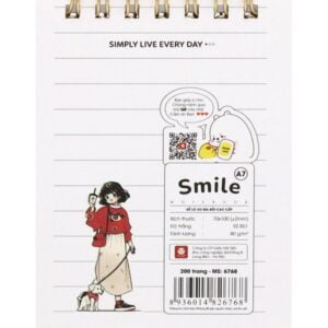 Sổ lò xo SMILE A7 200 trang (Lốc 3 quyển)