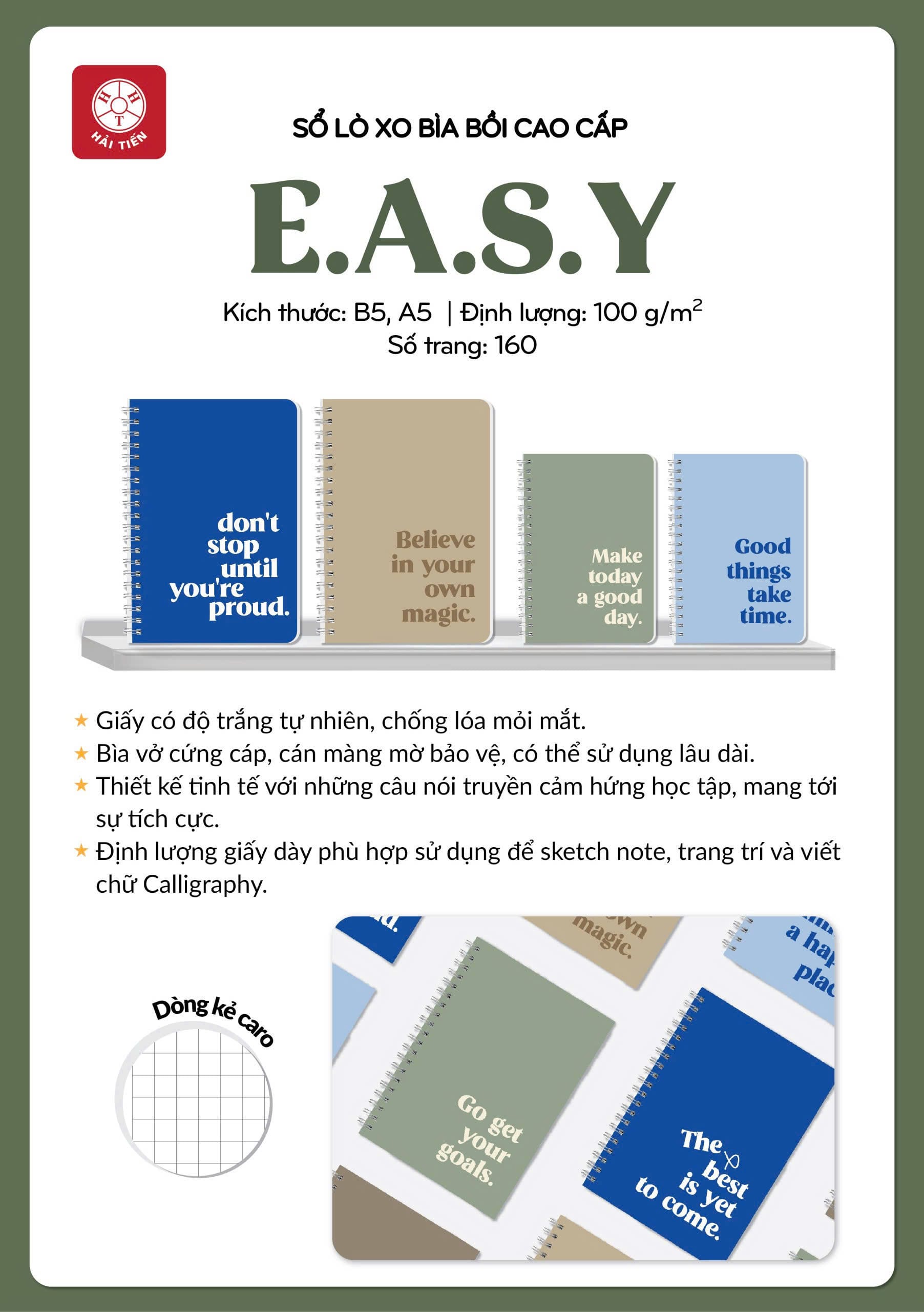 Sổ lò xo EASY Hải Tiến 2025