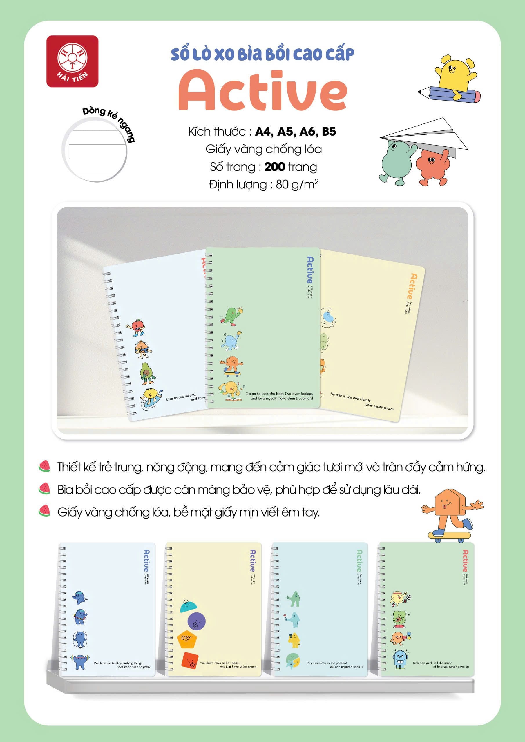 Sổ lò xo Active Hải Tiến 2025