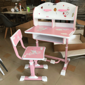 Bộ bàn ghế học sinh KFM-E0525 màu hồng