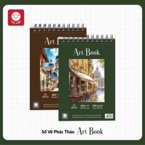 Sổ vẽ Art Book A4 giấy vàng sần 25 tờ Hải Tiến 2025 5 Sổ vẽ Art Book A4 giấy vàng sần 25 tờ Hải Tiến 2025