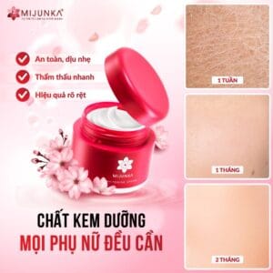 Kem dưỡng trắng da Mijunka Whitening Cream 50g 8 Kem dưỡng trắng da Mijunka Whitening Cream 50g