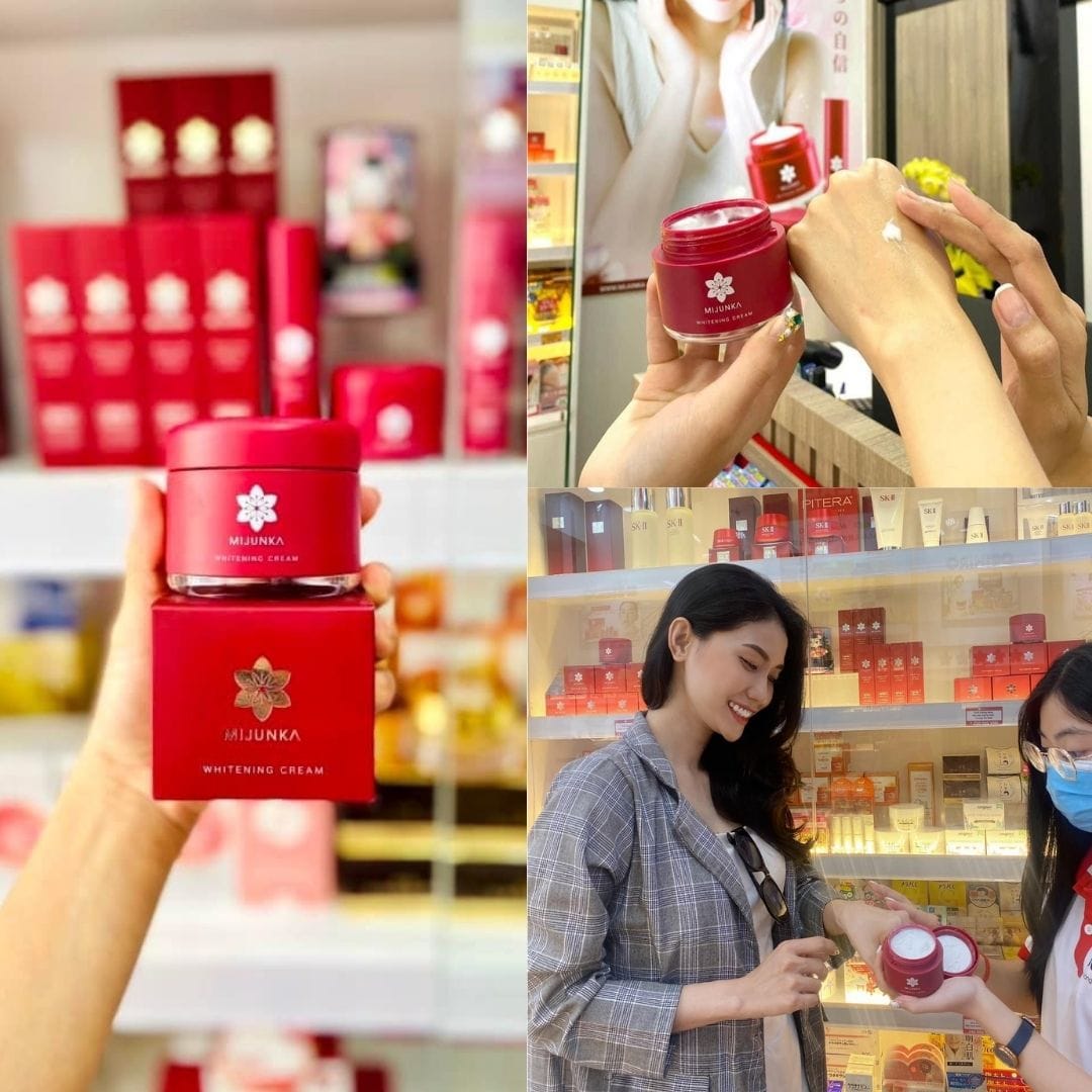 Kem dưỡng trắng da Mijunka Whitening Cream 50g 12 Kem dưỡng trắng da Mijunka Whitening Cream 50g