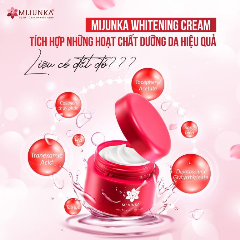 Kem dưỡng trắng da Mijunka Whitening Cream 50g 2 Kem dưỡng trắng da Mijunka Whitening Cream 50g - Ảnh 2