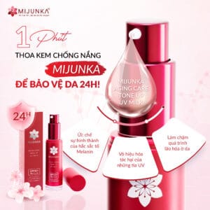 Kem chống nắng Mijunka Aging Care Toneup UV Milk SPF50+/PA++++ 30ml
