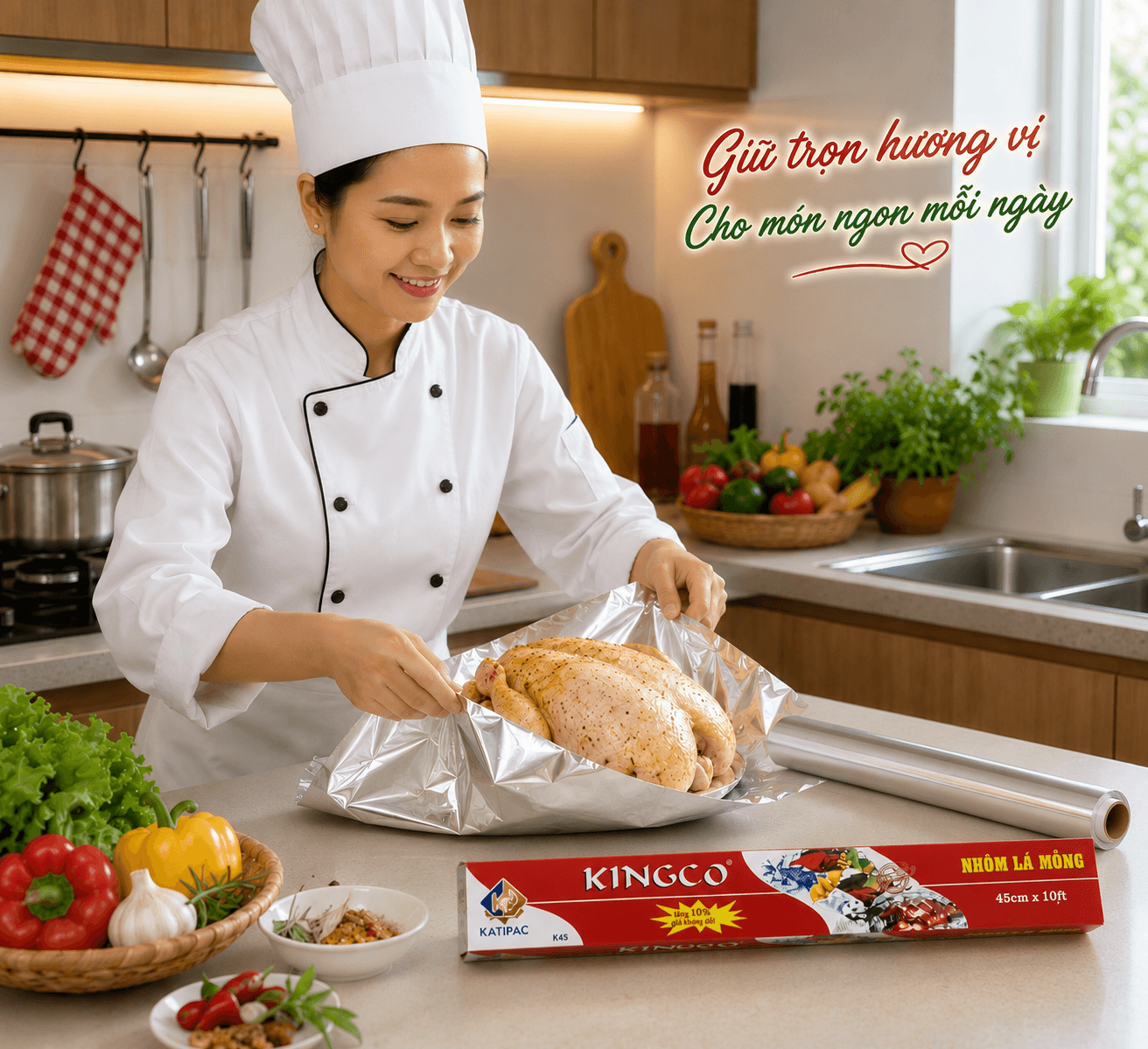 Giấy Bạc KINGCO K45 ( Nhôm Lá Mỏng Kingco 45cm ) 3 Giấy Bạc KINGCO K45 ( Nhôm Lá Mỏng Kingco 45cm ) - Ảnh 3