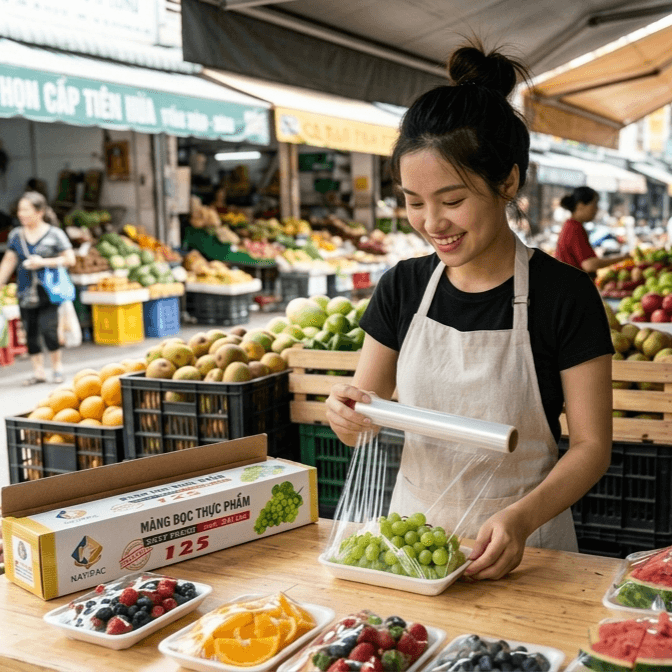 Màng bọc thực phẩm 125 BEST FRESH KATIPAC 1 MÀNG BỌC THỰC PHẨM 125 BEST FRESH KATIPAC