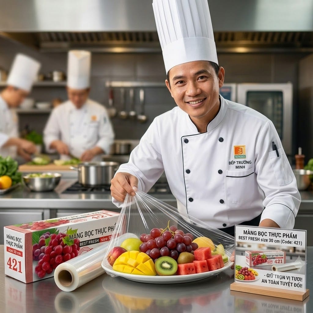 MÀNG BỌC THỰC PHẨM 421 BEST FRESH KATIPAC 1 Màng bọc thực phẩm 421 Best Fresh Katipac
