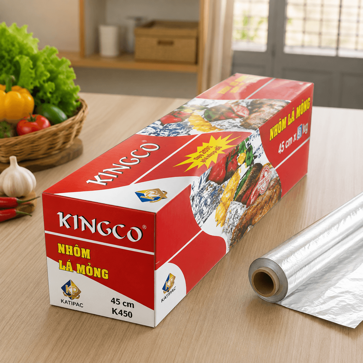 Giấy Bạc KINGCO K4503 - Nhôm lá mỏng KINGCO K4503 1 Giấy bạc KINGCO K4503 – Nhôm lá mỏng KINGCO K4503