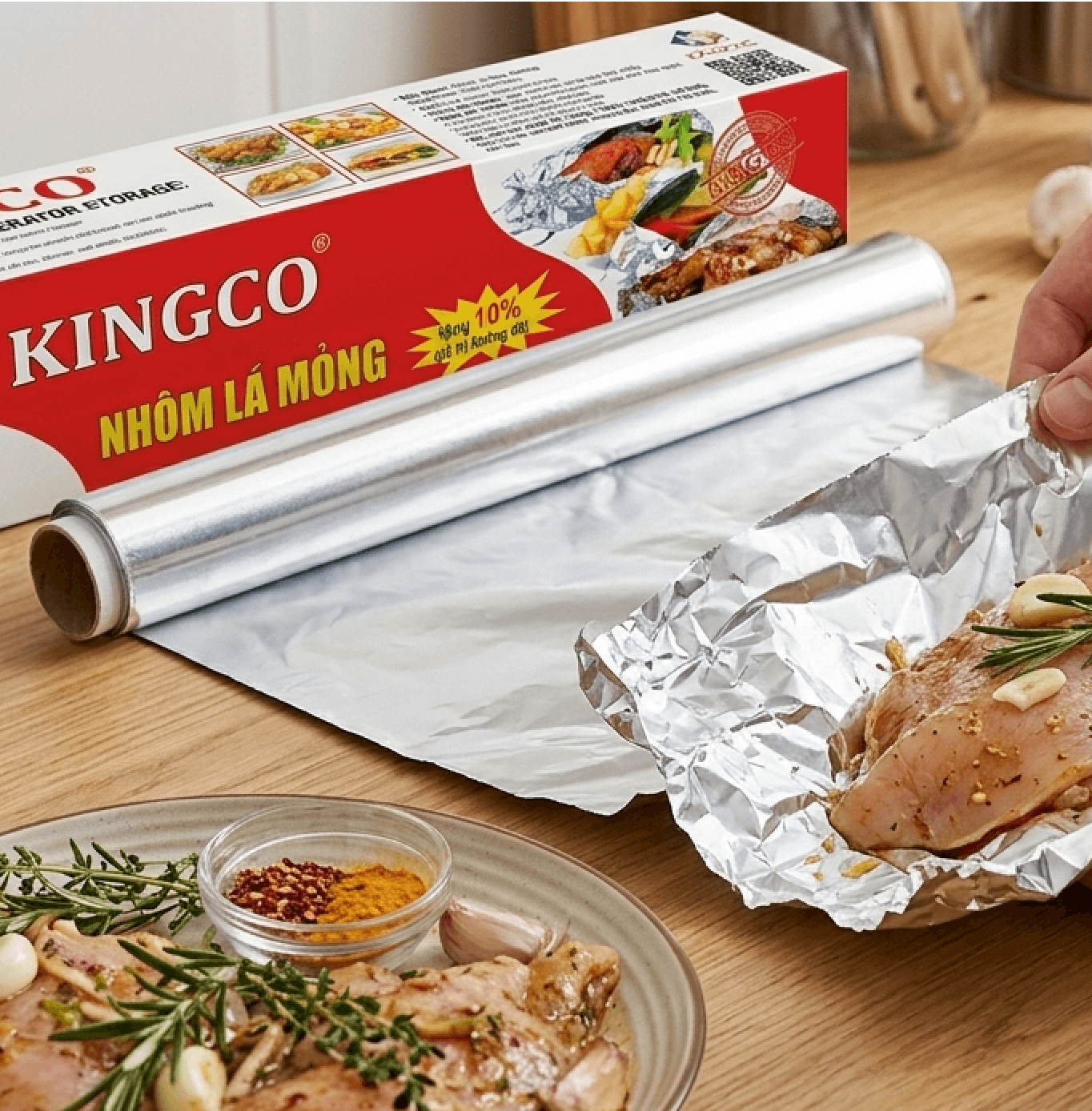 Nhôm Lá Mỏng KINGCO K124 - Giấy Bạc KINGCO K124 4 Nhôm Lá Mỏng KINGCO K124 - Giấy Bạc KINGCO K124