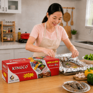 Nhôm lá mỏng KINGCO K4504 - Giấy bạc nướng KINGCO K4504